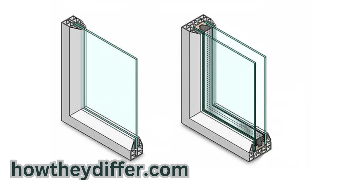 Double pane and single pane windows