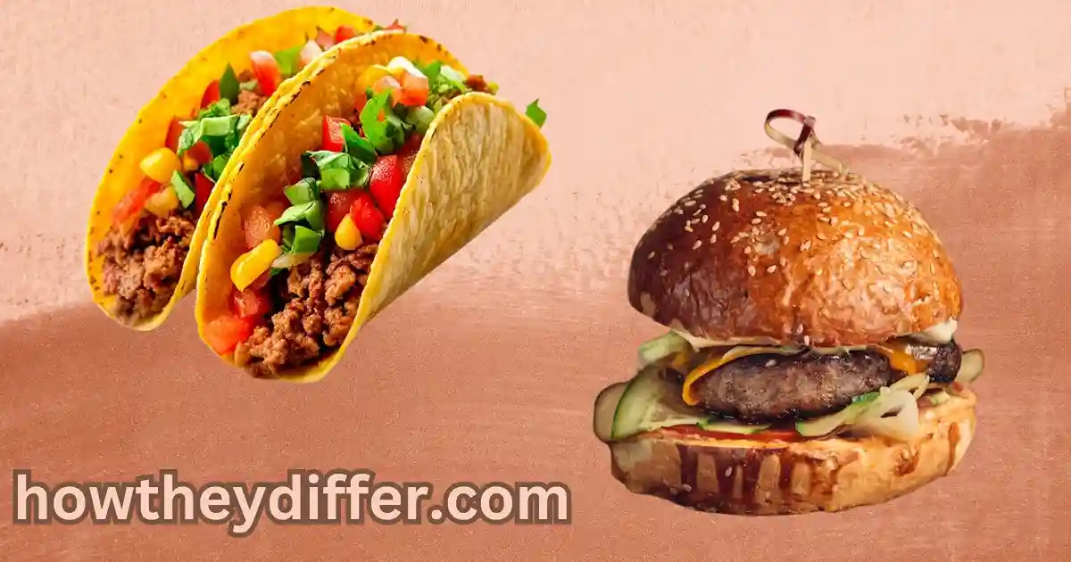 Taco and Hamburger