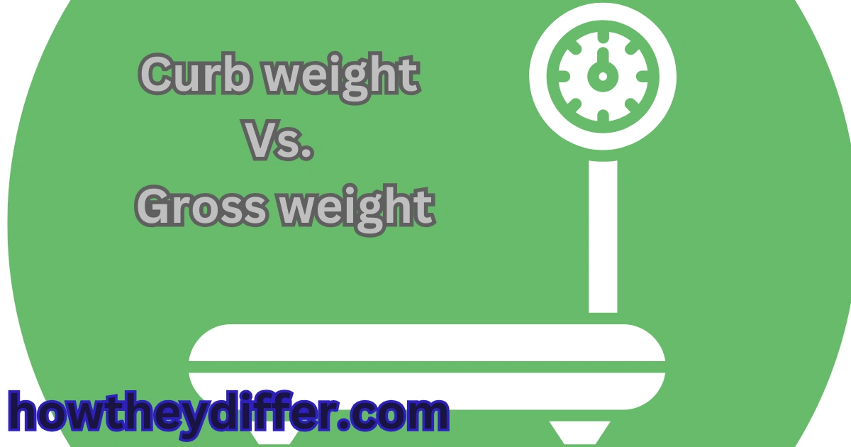 Curb weight and gross weight